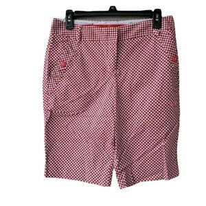 Puma Red Geometric Chino Golf Shorts 4